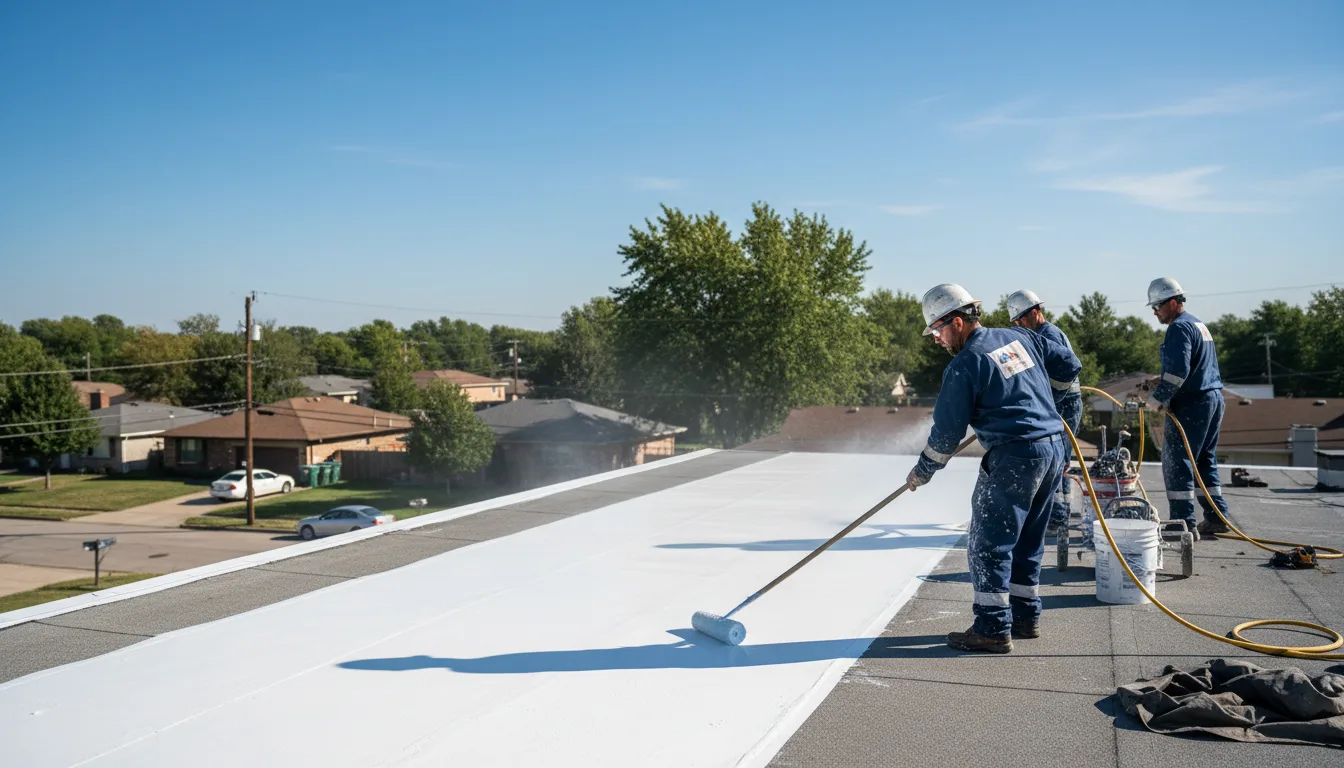 Commercial roof coating in Burnt Cabins, PA near me